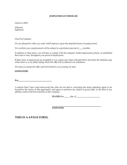 Picture of Employment Confirmation Letter
