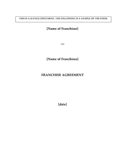 Picture of Franchise Agreement for Pizza Restaurant | Canada
