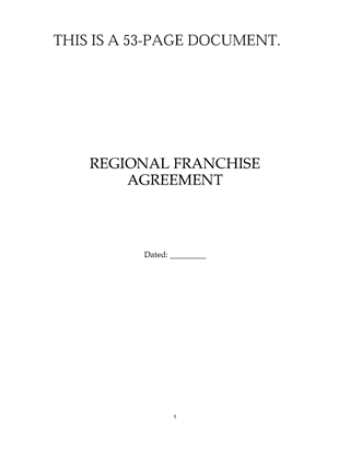 Picture of Regional Franchise Agreement | USA