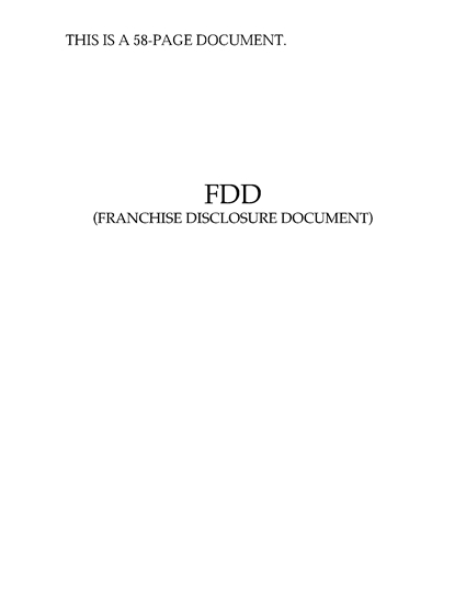 Picture of Franchise Disclosure Document | USA