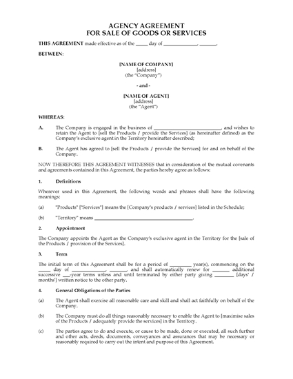 Picture of Exclusive Agency Agreement | Australia