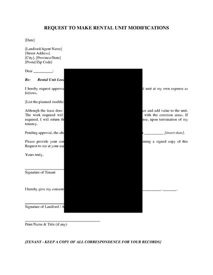 Picture of Tenant Request for Rental Unit Modifications