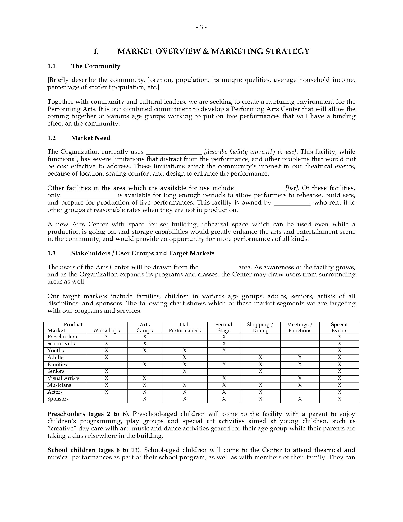 entertainment business plan pdf