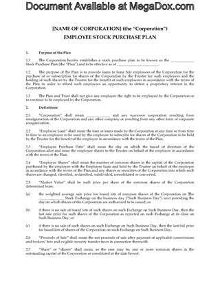 Picture of Employee Stock Purchase Plan by Interest Free Loan