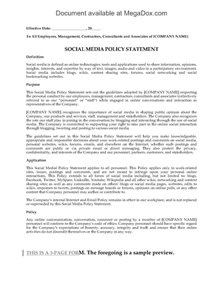 Picture of Social Media Workplace Policy