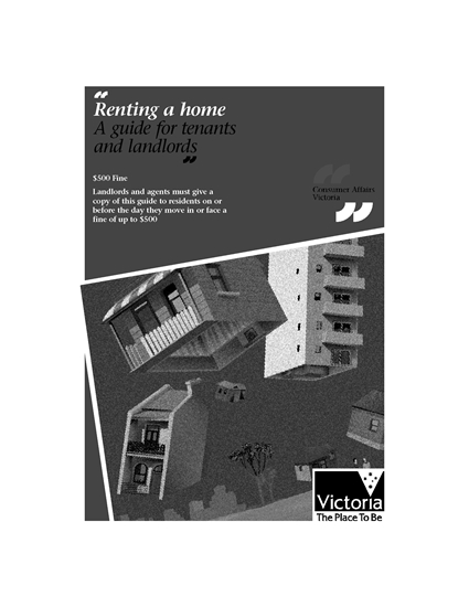 Picture of Victoria Renting a Home - A Guide for Tenants