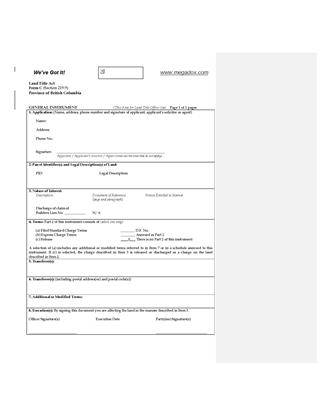 Picture of British Columbia Discharge of Lien Form C