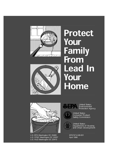 Picture of Protect Your Family From Lead in Your Home Pamphlet | USA