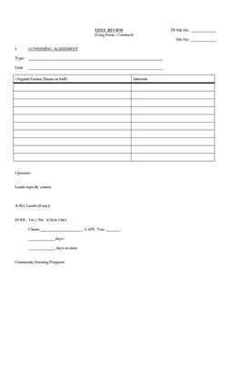 Picture of Alberta Oil and Gas Title Review Form