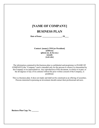 Picture of Property Management Company Business Plan
