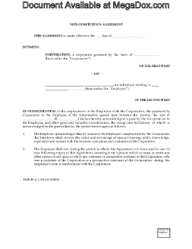 Show details for Employee Noncompetition Agreement Picture of Employee Noncompetition Agreement