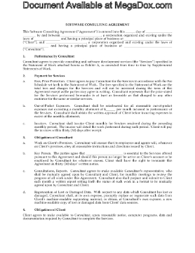 Show details for Software Consulting Agreement Picture of Software Consulting Agreement