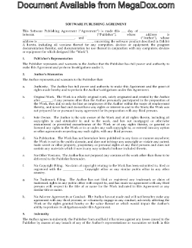 Show details for Software Publishing Agreement Picture of Software Publishing Agreement