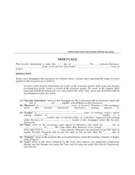Kentucky Fixed Rate Mortgage Kentucky Fixed Rate Mortgage
