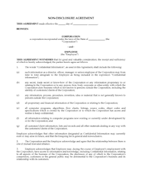 United States Employee Nondisclosure Agreement United States Employee Nondisclosure Agreement