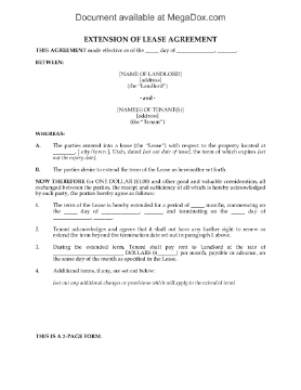 Show details for Utah Extension of Residential Lease Picture of Utah Extension of Residential Lease