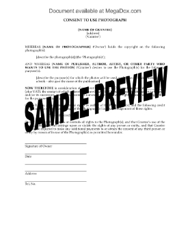 Show details for Consent to Use Photograph | UK Picture of Consent to Use Photograph | UK