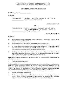 Show details for Management Compensation Agreement Picture of Management Compensation Agreement