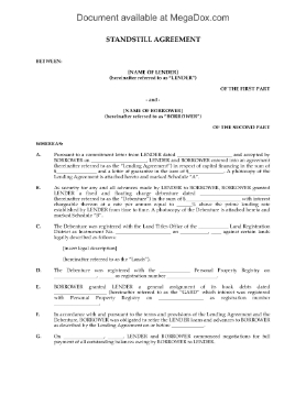 Show details for Standstill Agreement for Developer Loan Obligations Picture of Standstill Agreement for Developer Loan Obligations