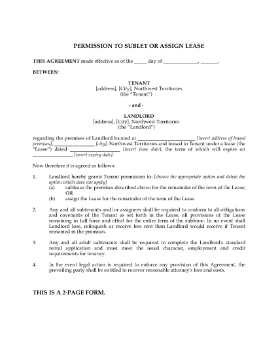 Show details for NWT Landlord Permission to Sublet Picture of NWT Landlord Permission to Sublet