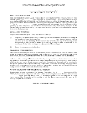 Show details for Information Circular for Shareholder Meeting | Canada Picture of Information Circular for Shareholder Meeting | Canada