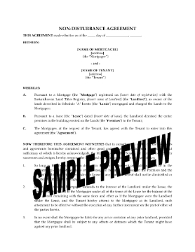 Show details for Saskatchewan Nondisturbance Agreement Picture of Saskatchewan Nondisturbance Agreement