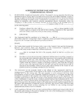 Show details for Nova Scotia Purchase and Sale Agreement for Condo Resale Picture of Nova Scotia Purchase and Sale Agreement for Condo Resale