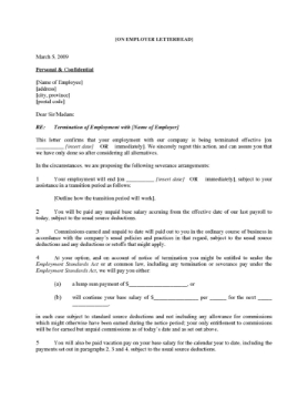 Canada Employee Termination Letter for cause Picture of Employee Termination Letter for Cause | Canada