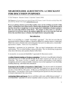 Show details for Shareholder Agreement Guide | Canada Picture of Shareholder Agreement Guide | Canada
