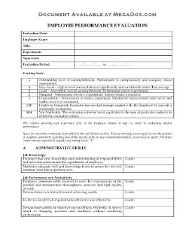 Show details for Employee Performance Review Evaluation Form Picture of Employee Performance Review Evaluation Form