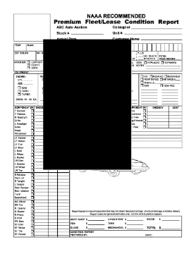 Show details for Premium Fleet / Lease Condition Report for Automobile Picture of Premium Fleet / Lease Condition Report for Automobile