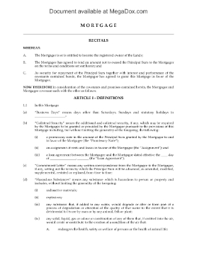Show details for Mortgage Backing Loan Agreement for Syndicated Investment | Canada Picture of Mortgage Backing Loan Agreement for Syndicated Investment | Canada