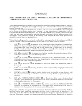 Alberta Reverse Takeover Information Package Alberta Reverse Takeover Information Package