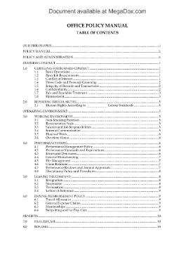 Show details for Office Policy Manual Picture of Office Policy Manual