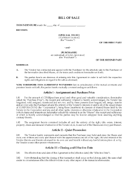 Show details for Bills of Sale for Spousal Trust Asset Transfer | Canada Picture of Bills of Sale for Spousal Trust Asset Transfer | Canada