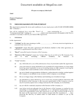 Show details for Employment Contract for Management Position Picture of Employment Contract for Management Position