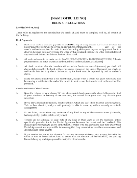 Show details for Apartment Building Rules and Regulations Picture of Apartment Building Rules and Regulations