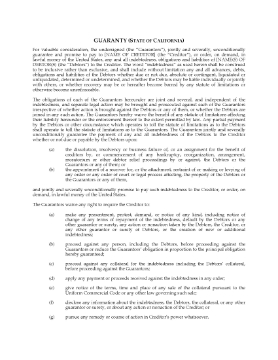 Show details for California Guaranty of Debt Obligation Picture of California Guaranty of Debt Obligation
