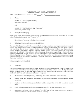 Show details for Real Estate Purchase and Sale Agreement | USA Picture of Real Estate Purchase and Sale Agreement | USA