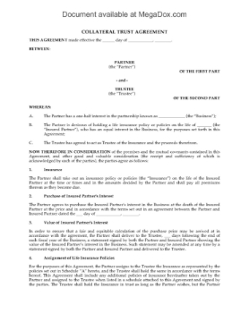 Collateral Trust Agreement between Partners Collateral Trust Agreement between Partners