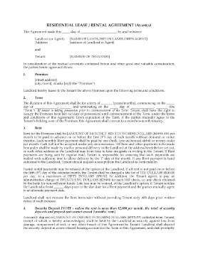 Show details for Alaska Fixed Term Residential Lease Agreement Picture of Alaska Fixed Term Residential Lease Agreement