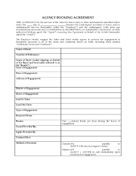 Show details for Booking Agreement with Nightclub Picture of Booking Agreement with Nightclub