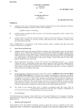Show details for Illinois Commercial Lease Agreement Picture of Illinois Commercial Lease Agreement