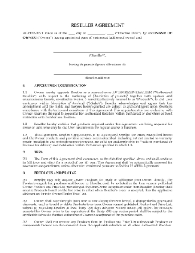 Show details for Authorized Software Reseller Agreement | Canada Picture of Authorized Software Reseller Agreement | Canada