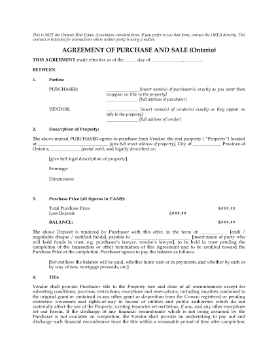 Show details for Ontario FSBO Real Estate Purchase and Sale Contract Picture of Ontario FSBO Real Estate Purchase and Sale Contract