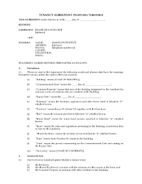 Show details for Northern Territory Dormitory Housing Tenancy Agreement Picture of Northern Territory Dormitory Housing Tenancy Agreement
