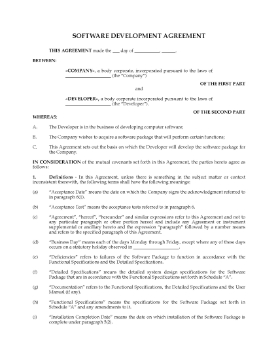 Show details for Software Development Agreement | USA Picture of Software Development Agreement | USA