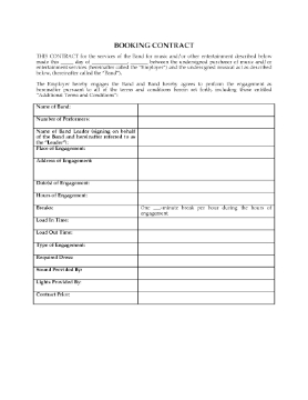 Show details for Booking Agreement (no agent) | USA Picture of Booking Agreement (no agent) | USA