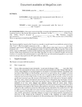 Show details for Monthly Office Lease Agreement Picture of Monthly Office Lease Agreement