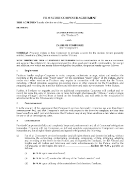 Show details for Film Score Composer Work-for-Hire Agreement Picture of Film Score Composer Work-for-Hire Agreement